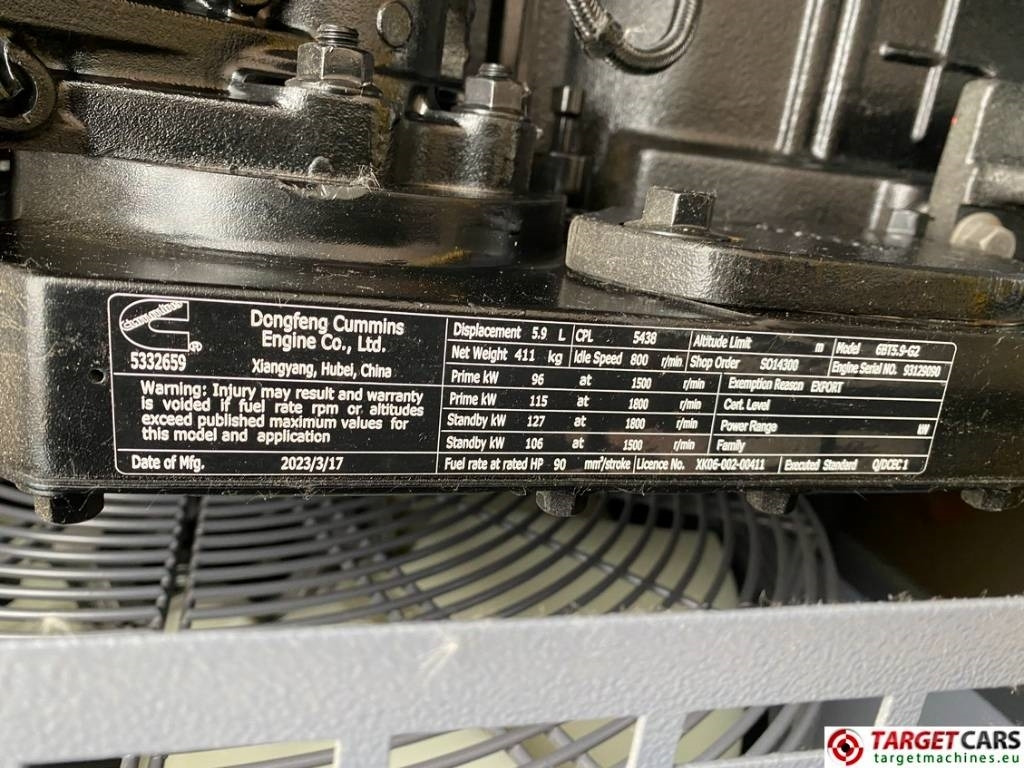 Yeni Elektrikli jeneratör Atlas Copco QES100 Diesel 100KVA Generator 400/230V Unused: fotoğraf 13