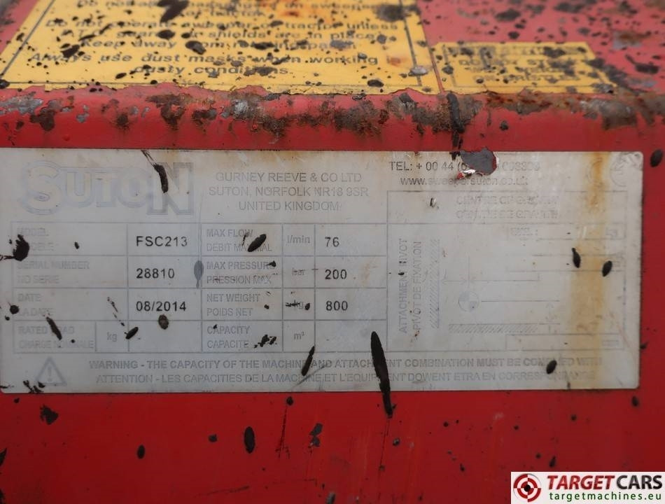 Yol süpürme fırça Suton FSC213 Collector Sweeper Bucket 213cm: fotoğraf 10
