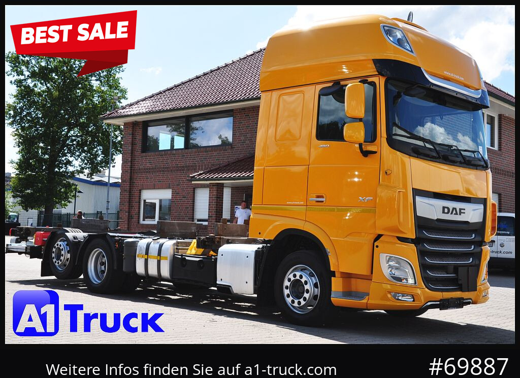 DAF XF 480, MultiBDF, 7,45, Standklima, LBW, - Konteynır taşıyıcı/ Yedek karoser kamyon: fotoğraf 1 DAF XF 480, MultiBDF, 7,45, Standklima, LBW, - Konteynır taşıyıcı/ Yedek karoser kamyon: fotoğraf 1