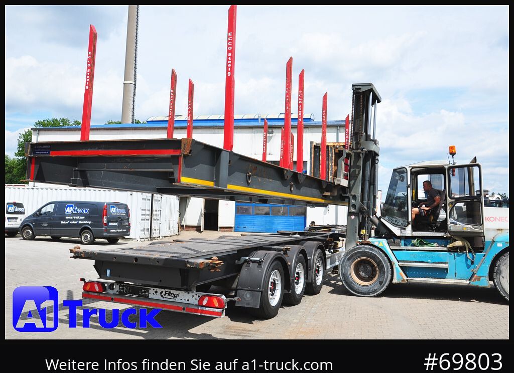FLIEGL SDS01, Langholz, Containeraufbau, Liftachse, - Tomruk dorsesi: fotoğraf 1 FLIEGL SDS01, Langholz, Containeraufbau, Liftachse, - Tomruk dorsesi: fotoğraf 1