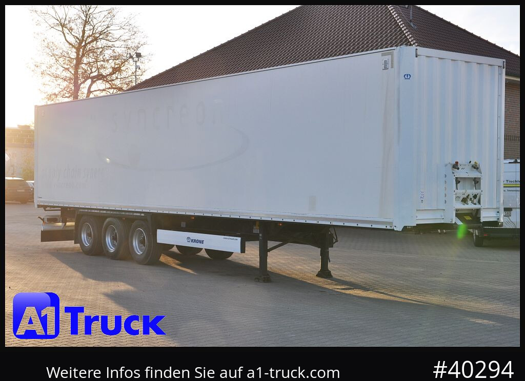 KRONE SDK 27, Koffer, 1 Vorbesitzer, Plywood, - Kapalı karoser dorse: fotoğraf 1 KRONE SDK 27, Koffer, 1 Vorbesitzer, Plywood, - Kapalı karoser dorse: fotoğraf 1