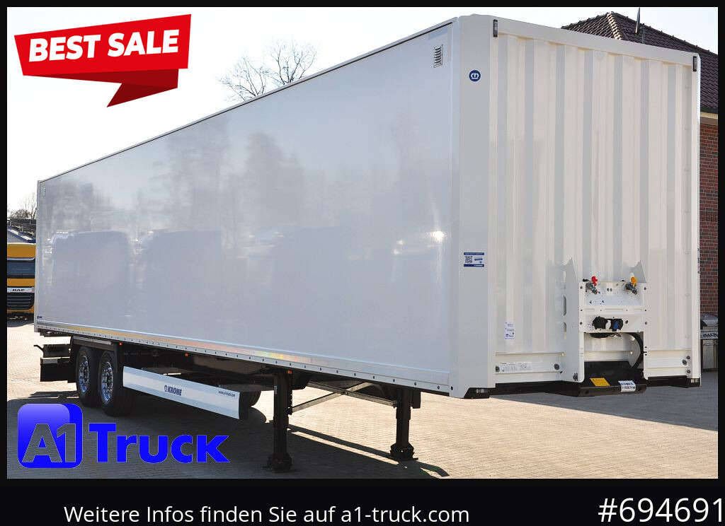 Yeni Kapalı karoser dorse KRONE SZ 2 achs Koffer, Code XL, VDI 2700, SOFORT: fotoğraf 1