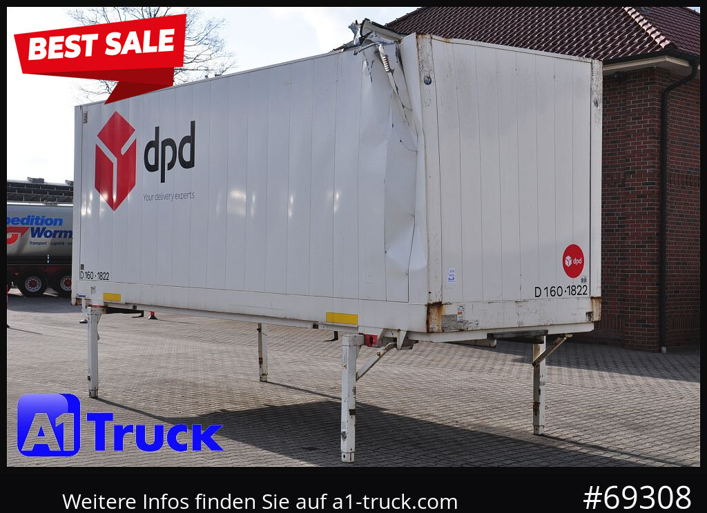 KRONE WB BDF 7,45 Koffer, 2770mm innen, beschädigt - Kapalı kasa: fotoğraf 1 KRONE WB BDF 7,45 Koffer, 2770mm innen, beschädigt - Kapalı kasa: fotoğraf 1