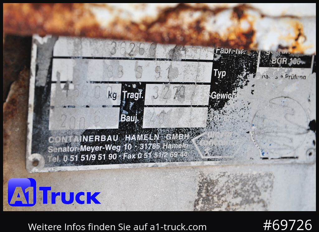 ANDERS Abrollcontainer 40m³, Mulde, Bauschutt, - Kamyon: fotoğraf 4 ANDERS Abrollcontainer 40m³, Mulde, Bauschutt, - Kamyon: fotoğraf 4