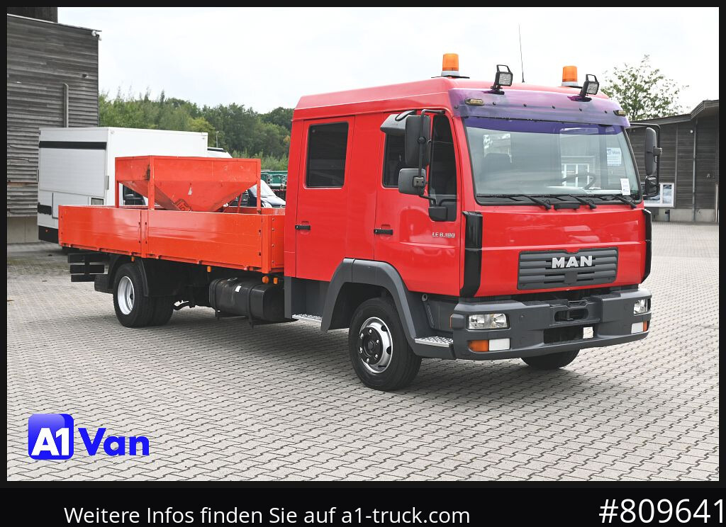 MAN MAN LE 8.180 Pritsche Doka, Automatik, AHK, 6-Sitzer - Açık kasa kamyonet: fotoğraf 1 MAN MAN LE 8.180 Pritsche Doka, Automatik, AHK, 6-Sitzer - Açık kasa kamyonet: fotoğraf 1