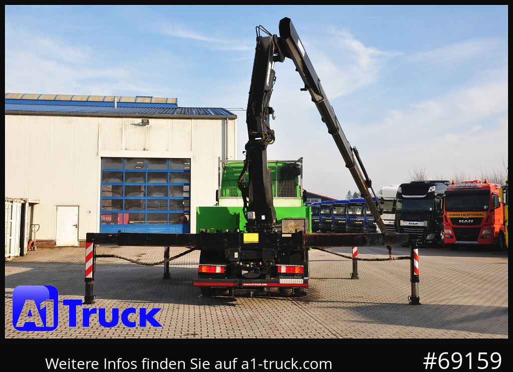 Vinçli kamyon MERCEDES-BENZ Actros 1844 MP3, Kran MKG 291 HP 5+3 Funk, TÜV 06/2026: fotoğraf 9
