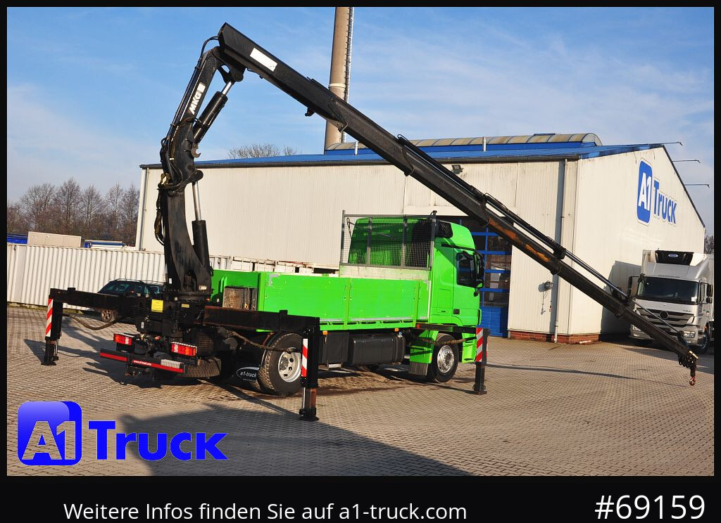 Vinçli kamyon MERCEDES-BENZ Actros 1844 MP3, Kran MKG 291 HP 5+3 Funk, TÜV 06/2026: fotoğraf 8