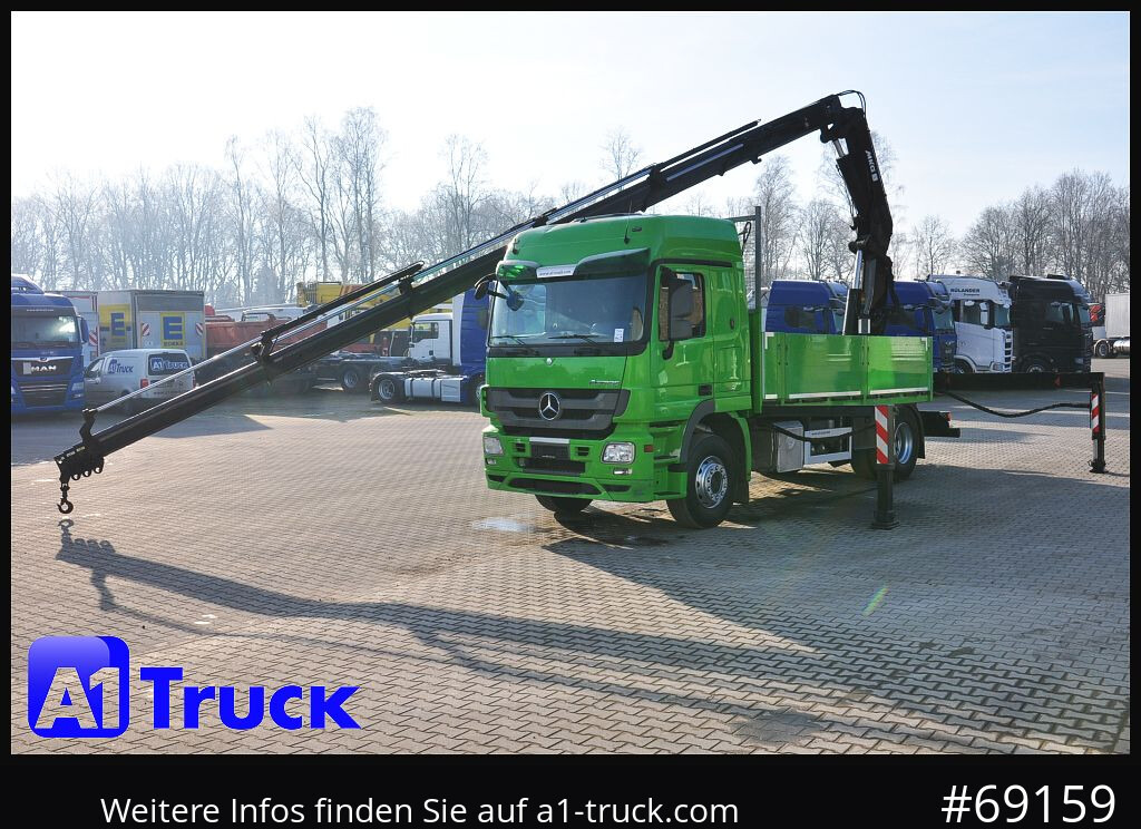 Vinçli kamyon MERCEDES-BENZ Actros 1844 MP3, Kran MKG 291 HP 5+3 Funk, TÜV 06/2026: fotoğraf 12