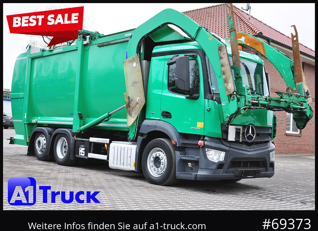 MERCEDES-BENZ Antos 2533, HS Millenium XXL37 Überkopflader, - Çöp kamyonu: fotoğraf 1 MERCEDES-BENZ Antos 2533, HS Millenium XXL37 Überkopflader, - Çöp kamyonu: fotoğraf 1