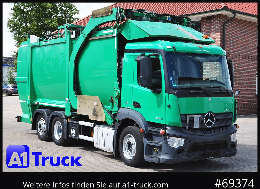 MERCEDES-BENZ Antos 2533, HS Millenium XXL37 Überkopflader, - Çöp kamyonu: fotoğraf 1 MERCEDES-BENZ Antos 2533, HS Millenium XXL37 Überkopflader, - Çöp kamyonu: fotoğraf 1