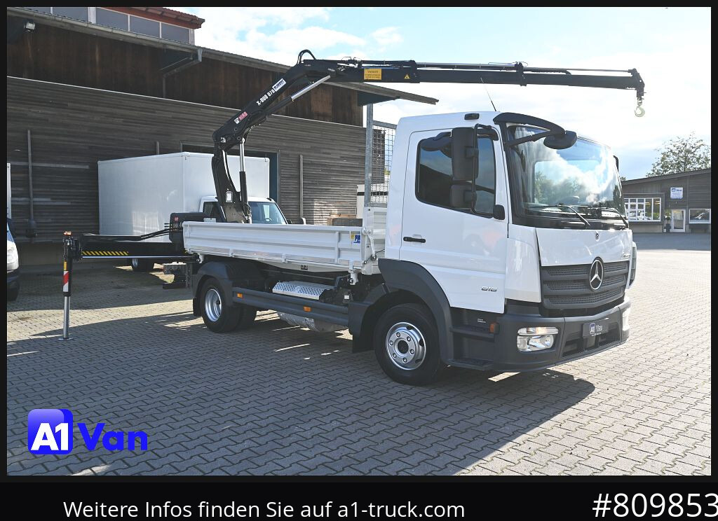 MERCEDES-BENZ Atego 816 Kipper Kran, Hiab, AHK, Klima - Damperli kamyon, Vinçli kamyon: fotoğraf 1 MERCEDES-BENZ Atego 816 Kipper Kran, Hiab, AHK, Klima - Damperli kamyon, Vinçli kamyon: fotoğraf 1