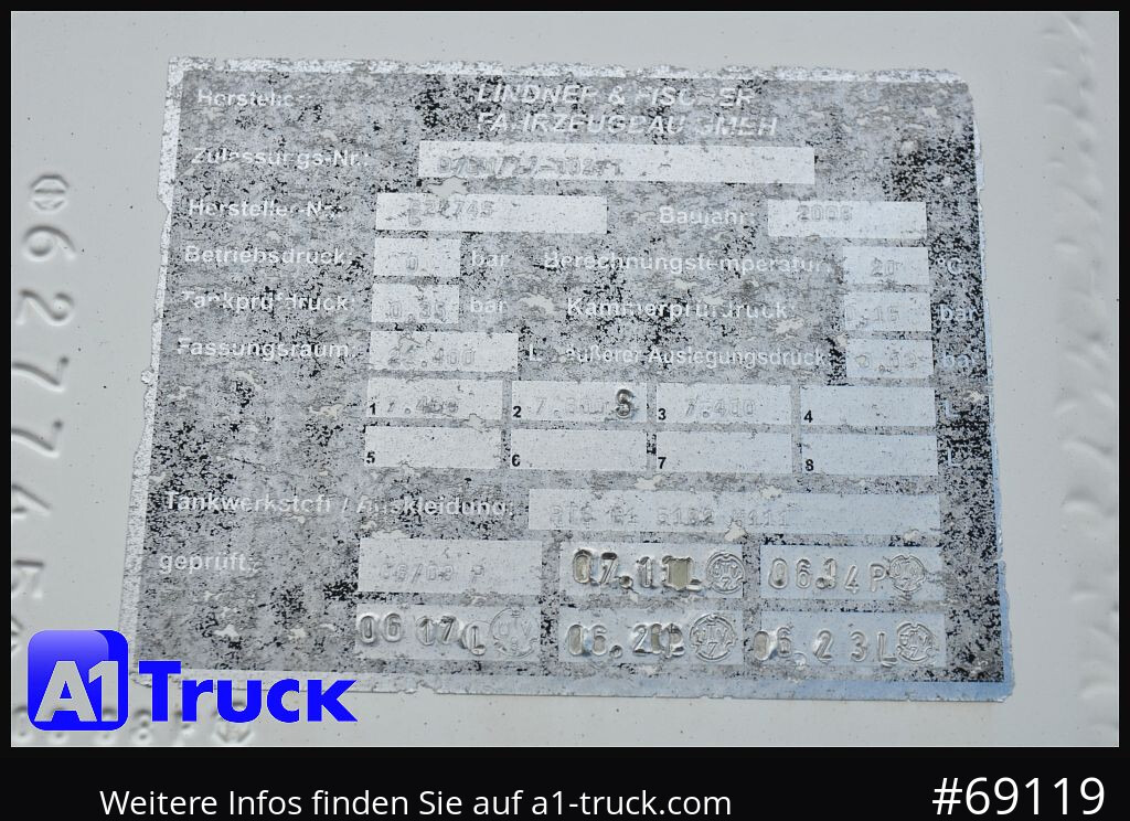 Oben-Untenbef. 22.400 Ltr. 3 KA - Tanker römork: fotoğraf 3 Oben-Untenbef. 22.400 Ltr. 3 KA - Tanker römork: fotoğraf 3
