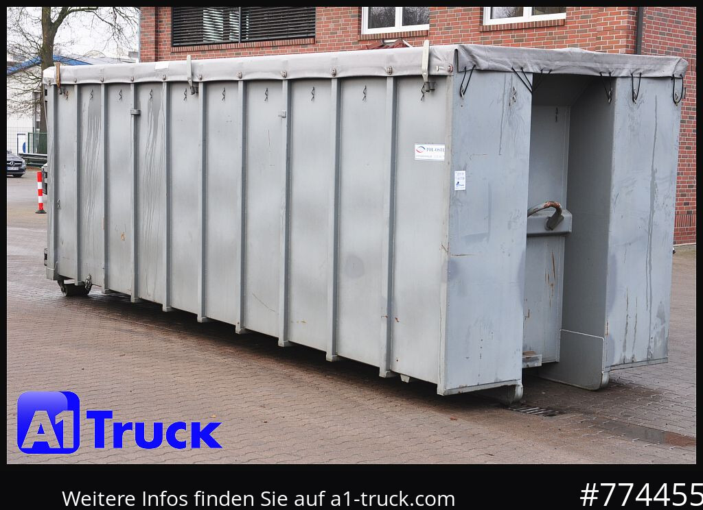 POL OSTEG Abrollcontainer 47,5m³, Mulde, Dachplane, Portaltür - Kancalı yükleyici kamyon: fotoğraf 1 POL OSTEG Abrollcontainer 47,5m³, Mulde, Dachplane, Portaltür - Kancalı yükleyici kamyon: fotoğraf 1