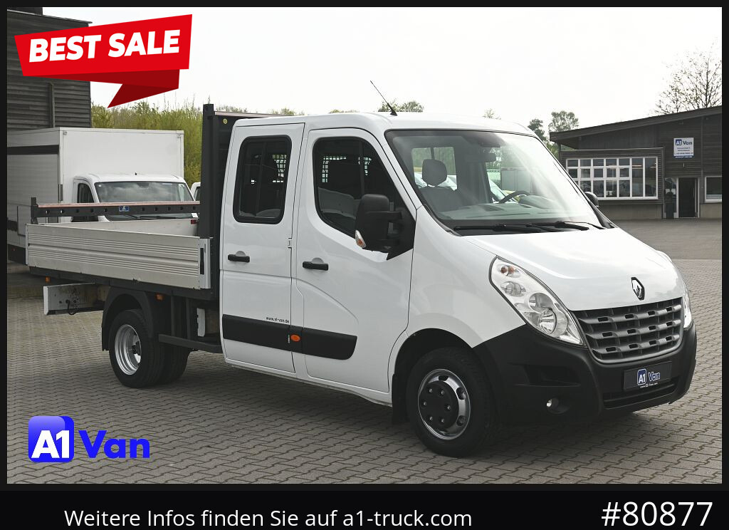 RENAULT Master Pritsche Doka, AHK 3,5Tonnen , Klima, Luftfederung - Açık kasa kamyonet, Çift kabin kamyonet: fotoğraf 1 RENAULT Master Pritsche Doka, AHK 3,5Tonnen , Klima, Luftfederung - Açık kasa kamyonet, Çift kabin kamyonet: fotoğraf 1