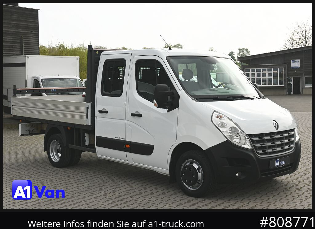 RENAULT Master Pritsche Doka, AHK 3,5Tonnen , Klima, Luftfederung - Açık kasa kamyonet: fotoğraf 1 RENAULT Master Pritsche Doka, AHK 3,5Tonnen , Klima, Luftfederung - Açık kasa kamyonet: fotoğraf 1