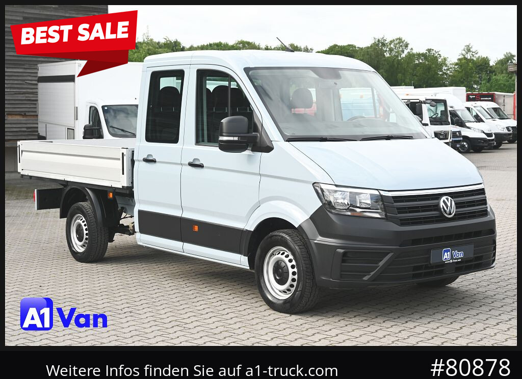 VOLKSWAGEN Crafter 35 Pritsche Doka, AHK, 7-Sitzer - Açık kasa kamyonet, Çift kabin kamyonet: fotoğraf 1 VOLKSWAGEN Crafter 35 Pritsche Doka, AHK, 7-Sitzer - Açık kasa kamyonet, Çift kabin kamyonet: fotoğraf 1