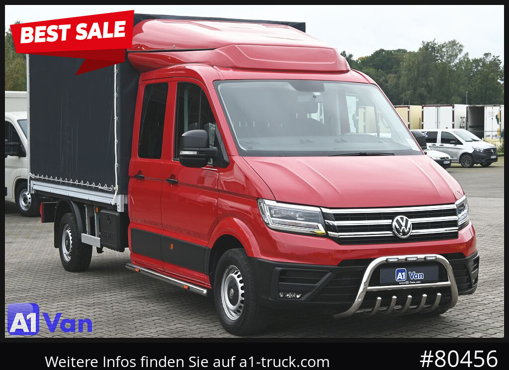 VOLKSWAGEN Crafter 4x4 Doka Maxi, Pritsche Plane, AHK - Açık kasa kamyonet, Çift kabin kamyonet: fotoğraf 1 VOLKSWAGEN Crafter 4x4 Doka Maxi, Pritsche Plane, AHK - Açık kasa kamyonet, Çift kabin kamyonet: fotoğraf 1