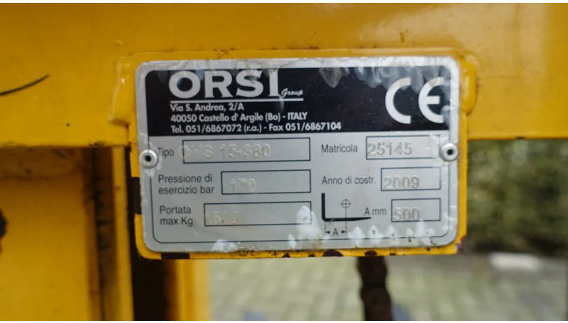 ORSI OHS 15-380 Hefmast met 3 punts aansluiting - Ataşman - Tarım araçları: fotoğraf 4 ORSI OHS 15-380 Hefmast met 3 punts aansluiting - Ataşman - Tarım araçları: fotoğraf 4