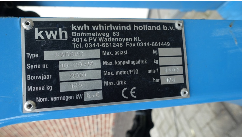 KWH KWBB80 Bladblazer - Çapa makinesi: fotoğraf 5 KWH KWBB80 Bladblazer - Çapa makinesi: fotoğraf 5