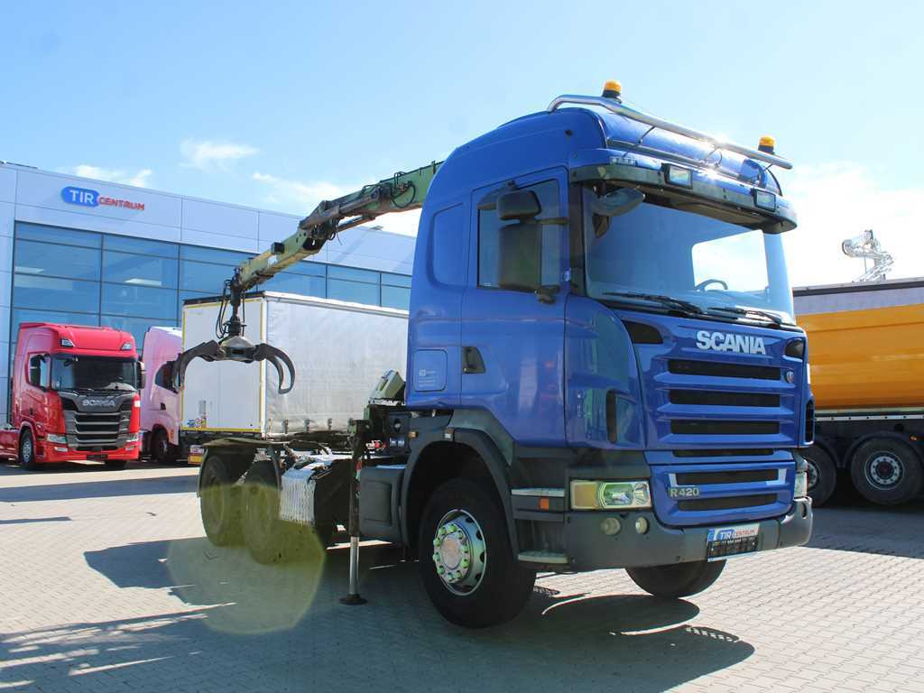 Scania R420, 6x4, EURO 3, HYDRAULIC ARM LOGLIFT F135ZT94A, LIGHTS - Çekici: fotoğraf 3 Scania R420, 6x4, EURO 3, HYDRAULIC ARM LOGLIFT F135ZT94A, LIGHTS - Çekici: fotoğraf 3