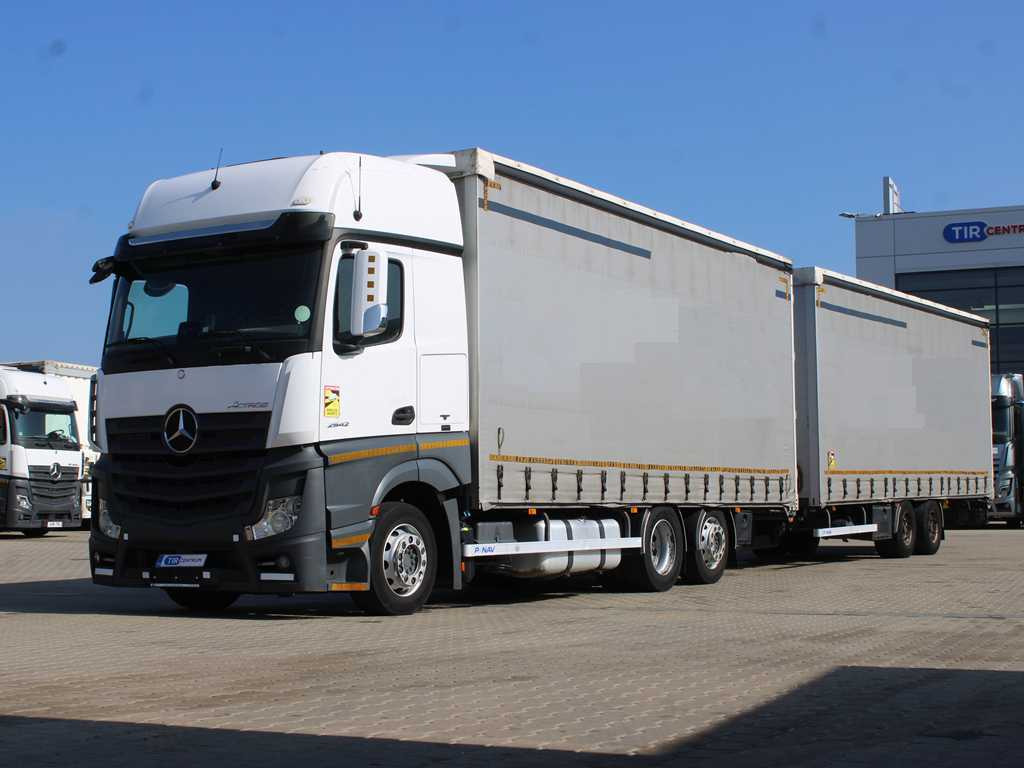 Mercedes-Benz Actros 2542, EURO 6, 6X2, AIR SUSPENSION + PANAV TV018M - Tenteli kamyon: fotoğraf 1 Mercedes-Benz Actros 2542, EURO 6, 6X2, AIR SUSPENSION + PANAV TV018M - Tenteli kamyon: fotoğraf 1