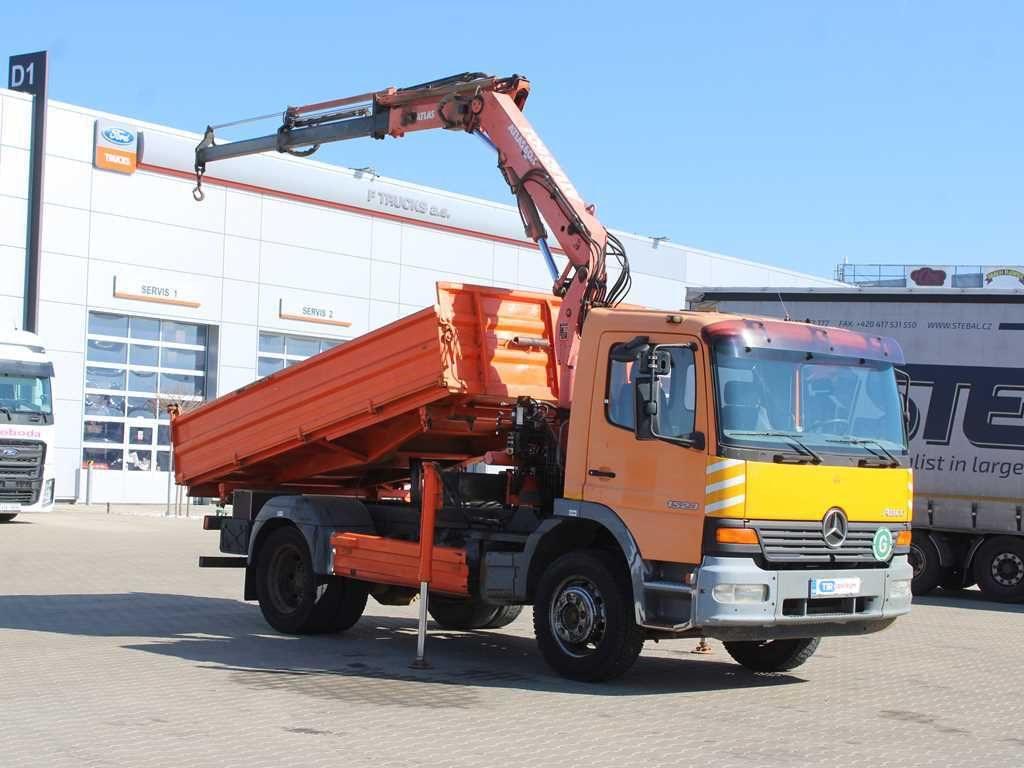 Mercedes-Benz Atego 1523, HYDRAULIC ARM ATLAS 60.1, THREE-SIDED - Damperli kamyon, Vinçli kamyon: fotoğraf 3 Mercedes-Benz Atego 1523, HYDRAULIC ARM ATLAS 60.1, THREE-SIDED - Damperli kamyon, Vinçli kamyon: fotoğraf 3