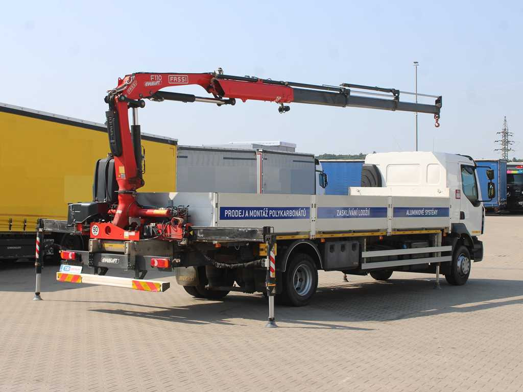 Renault D 250, EURO 6, SIDE, HYDRAULIC ARM FASSI F110 - Sal/ Açık kasa kamyon, Vinçli kamyon: fotoğraf 4 Renault D 250, EURO 6, SIDE, HYDRAULIC ARM FASSI F110 - Sal/ Açık kasa kamyon, Vinçli kamyon: fotoğraf 4