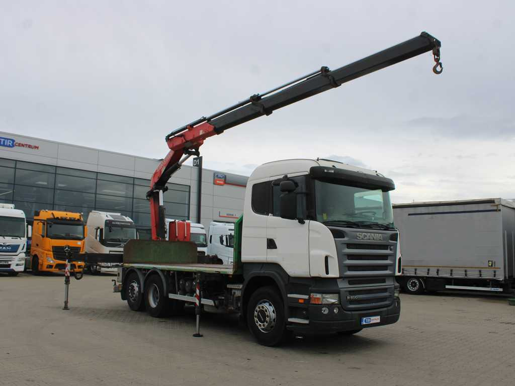 Scania R 500, 6X2, EURO 4, OPTICRUISE, HYDRAULIC ARM FASSI F220A.23 - Sal/ Açık kasa kamyon, Vinçli kamyon: fotoğraf 3 Scania R 500, 6X2, EURO 4, OPTICRUISE, HYDRAULIC ARM FASSI F220A.23 - Sal/ Açık kasa kamyon, Vinçli kamyon: fotoğraf 3