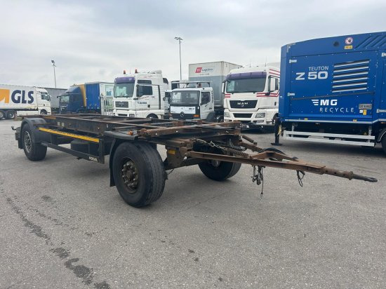 Kögel AW18, BDF-Lafette, BPW-Achsen - Konteynır taşıyıcı/ Yedek karoser römork: fotoğraf 1 Kögel AW18, BDF-Lafette, BPW-Achsen - Konteynır taşıyıcı/ Yedek karoser römork: fotoğraf 1