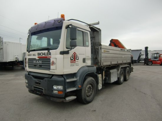MAN TGA 33.430 6x4 Kipper, Manuel, E4 Palfinger Blatt-Blatt - Damperli kamyon: fotoğraf 1 MAN TGA 33.430 6x4 Kipper, Manuel, E4 Palfinger Blatt-Blatt - Damperli kamyon: fotoğraf 1