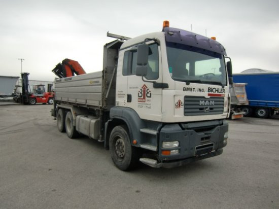 MAN TGA 33.430 6x4 Kipper, Manuel, E4 Palfinger Blatt-Blatt - Damperli kamyon: fotoğraf 3 MAN TGA 33.430 6x4 Kipper, Manuel, E4 Palfinger Blatt-Blatt - Damperli kamyon: fotoğraf 3