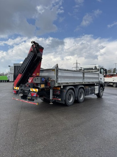 MAN TGS 26.430 6x4 3-Seitenkipper, HMF 2020K-RC Heckkran abnehmbar, - Damperli kamyon, Vinçli kamyon: fotoğraf 4 MAN TGS 26.430 6x4 3-Seitenkipper, HMF 2020K-RC Heckkran abnehmbar, - Damperli kamyon, Vinçli kamyon: fotoğraf 4