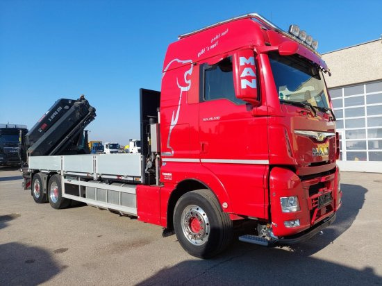 MAN TGX 26.510 BL Pritsche, Intarder, HIAB X-HIPRO 558EP-5, Alu-Felgen, Lenkachse, - Sal/ Açık kasa kamyon, Vinçli kamyon: fotoğraf 3 MAN TGX 26.510 BL Pritsche, Intarder, HIAB X-HIPRO 558EP-5, Alu-Felgen, Lenkachse, - Sal/ Açık kasa kamyon, Vinçli kamyon: fotoğraf 3
