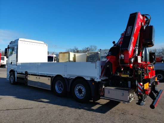 MAN TGX 26.510 LL Pritsche, Fassi F545RA.2.28XE, Containerverschlüsse, - Sal/ Açık kasa kamyon, Vinçli kamyon: fotoğraf 4 MAN TGX 26.510 LL Pritsche, Fassi F545RA.2.28XE, Containerverschlüsse, - Sal/ Açık kasa kamyon, Vinçli kamyon: fotoğraf 4