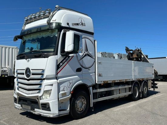 Mercedes-Benz Actros 2545 L 6x2, Retarder, Pritsche, Hiab XS 166 D-4 PRO, E5 - Sal/ Açık kasa kamyon, Vinçli kamyon: fotoğraf 1 Mercedes-Benz Actros 2545 L 6x2, Retarder, Pritsche, Hiab XS 166 D-4 PRO, E5 - Sal/ Açık kasa kamyon, Vinçli kamyon: fotoğraf 1