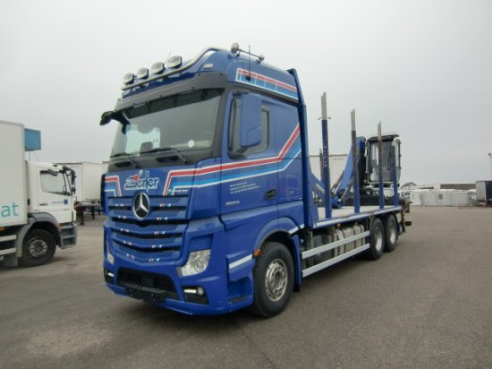Mercedes-Benz Actros 2653 6x4 Holz Palfinger Kabinenkran - Tomruk kamyonu, Vinçli kamyon: fotoğraf 1 Mercedes-Benz Actros 2653 6x4 Holz Palfinger Kabinenkran - Tomruk kamyonu, Vinçli kamyon: fotoğraf 1