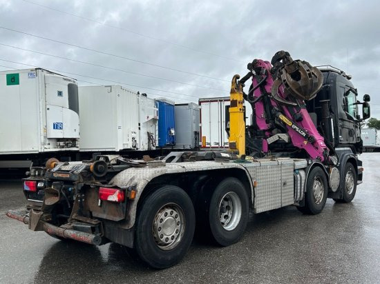 Scania R560 8x2, Schrottkran, E5, Lenk-Lift-Achse - Kancalı yükleyici kamyon, Vinçli kamyon: fotoğraf 3 Scania R560 8x2, Schrottkran, E5, Lenk-Lift-Achse - Kancalı yükleyici kamyon, Vinçli kamyon: fotoğraf 3