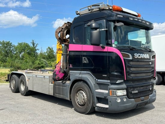 Scania R580 6x2, Schrottkran, E6, Lenk-Lift-Achse - Kancalı yükleyici kamyon, Vinçli kamyon: fotoğraf 3 Scania R580 6x2, Schrottkran, E6, Lenk-Lift-Achse - Kancalı yükleyici kamyon, Vinçli kamyon: fotoğraf 3