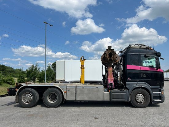 Scania R580 6x2, Schrottkran, E6, Lenk-Lift-Achse - Kancalı yükleyici kamyon, Vinçli kamyon: fotoğraf 4 Scania R580 6x2, Schrottkran, E6, Lenk-Lift-Achse - Kancalı yükleyici kamyon, Vinçli kamyon: fotoğraf 4
