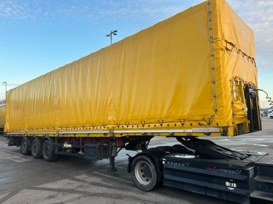 Schwarzmüller Spezialauflieger Schräglader, Coilmulde, Liftachse, Edscha-Verdeck, - Tenteli dorse: fotoğraf 3 Schwarzmüller Spezialauflieger Schräglader, Coilmulde, Liftachse, Edscha-Verdeck, - Tenteli dorse: fotoğraf 3