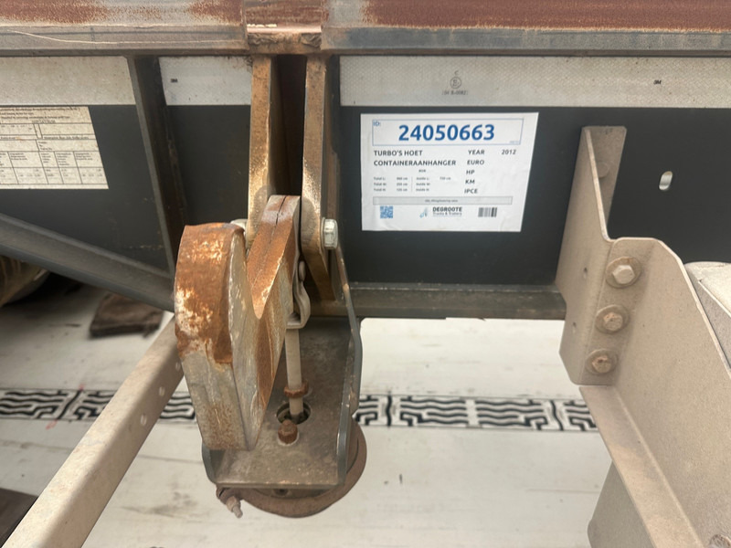Konteynır taşıyıcı/ Yedek karoser römork TURBO'S HOET BDF systeem: fotoğraf 10