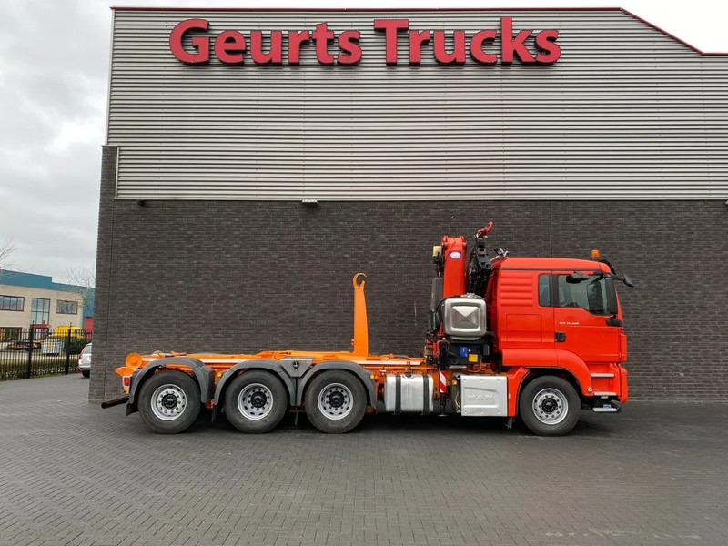 Kancalı yükleyici kamyon, Vinçli kamyon MAN TGS 35.480 8X4 TRIDEM + 20 TON HAAKARM + HMF 3220-K6 KRAAN/KRAN/CRANE/GRUA: fotoğraf 11