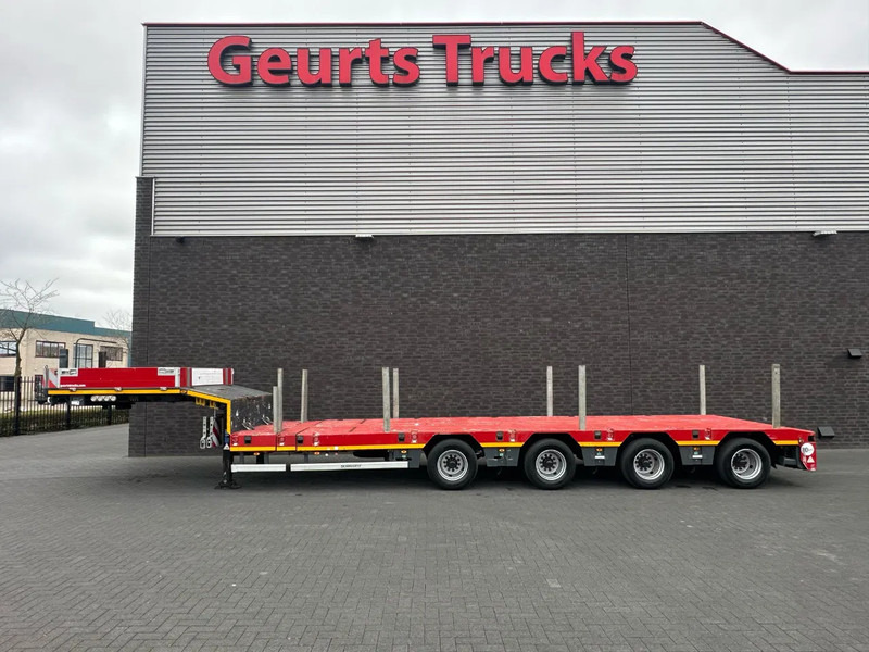 SCHEUERLE EUROAXLE 1T4 4 ASSER UITSCHUIFBARE SEMIE MET 12 TONS HYDRAULICHE EURO ASSEN HYDRAULICH GESTUURD SEMI-DIEPLADER / TIEFLADER / LO - Alçak çerçeveli platform dorse: fotoğraf 1 SCHEUERLE EUROAXLE 1T4 4 ASSER UITSCHUIFBARE SEMIE MET 12 TONS HYDRAULICHE EURO ASSEN HYDRAULICH GESTUURD SEMI-DIEPLADER / TIEFLADER / LO - Alçak çerçeveli platform dorse: fotoğraf 1