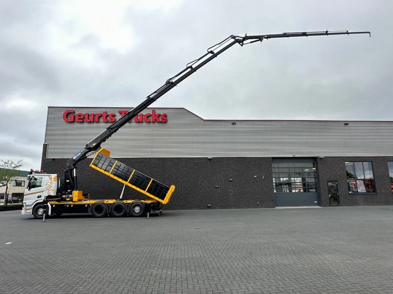 Scania R530 V8 NGS 8X4 TRIDEM MET HYVA 2Z KIPPER + HMF 5020-K6 + JIB FJ1000-K5 KRAAN/KRAN/CRANE/GRUA - Vinçli kamyon: fotoğraf 1 Scania R530 V8 NGS 8X4 TRIDEM MET HYVA 2Z KIPPER + HMF 5020-K6 + JIB FJ1000-K5 KRAAN/KRAN/CRANE/GRUA - Vinçli kamyon: fotoğraf 1
