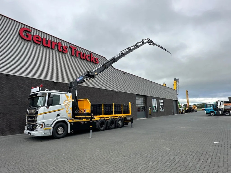 Scania R530 V8 NGS 8X4 TRIDEM MET HYVA 2Z KIPPER + HMF 5020-K6 + JIB FJ1000-K5 KRAAN/KRAN/CRANE/GRUA - Vinçli kamyon: fotoğraf 3 Scania R530 V8 NGS 8X4 TRIDEM MET HYVA 2Z KIPPER + HMF 5020-K6 + JIB FJ1000-K5 KRAAN/KRAN/CRANE/GRUA - Vinçli kamyon: fotoğraf 3