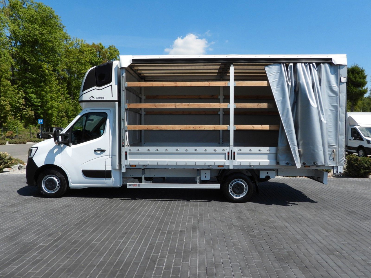 Tenteli kamyonet Renault MASTER  PRITSCHE PLANE 10 PALETTEN WEBASTO A/C: fotoğraf 8