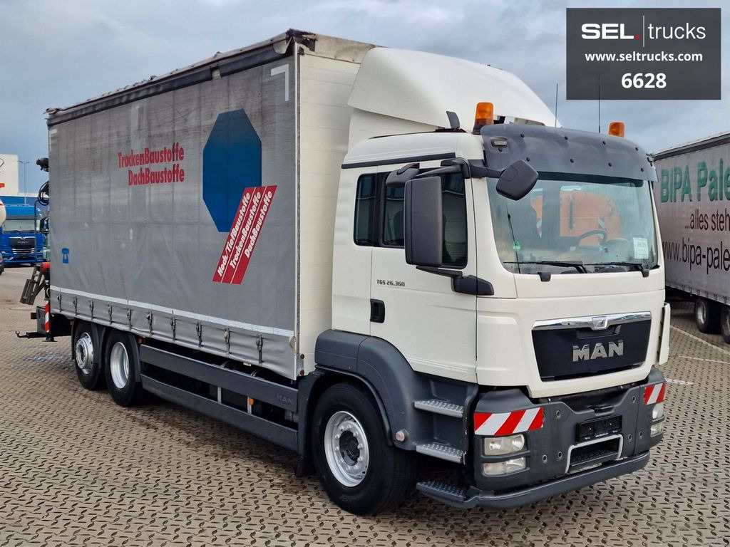 MAN TGS 26.360 / Palfinger PK 22002EH / Lenkachse - Vinçli kamyon, Tenteli kamyon: fotoğraf 4 MAN TGS 26.360 / Palfinger PK 22002EH / Lenkachse - Vinçli kamyon, Tenteli kamyon: fotoğraf 4