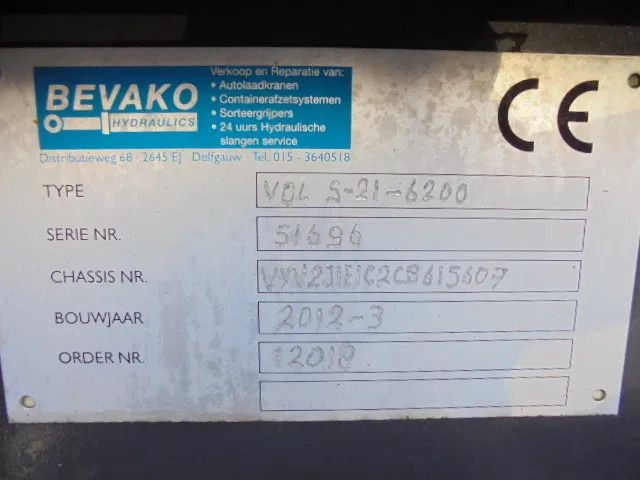 Kablo sistemli kamyon, Vinçli kamyon Volvo FM 370 EEV: fotoğraf 18