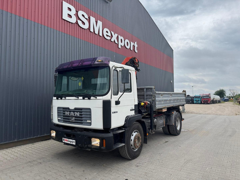 MAN 18.284 + Palfinger PK 9501 - Damperli kamyon, Vinçli kamyon: fotoğraf 3 MAN 18.284 + Palfinger PK 9501 - Damperli kamyon, Vinçli kamyon: fotoğraf 3