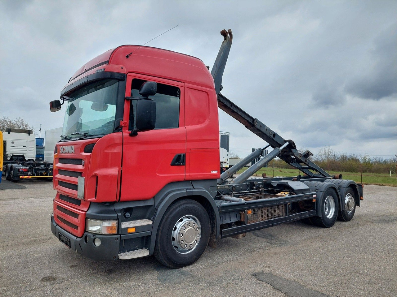 Scania R 400 LB 6x2/4 Meiller RK 20.65 - Kancalı yükleyici kamyon: fotoğraf 1 Scania R 400 LB 6x2/4 Meiller RK 20.65 - Kancalı yükleyici kamyon: fotoğraf 1